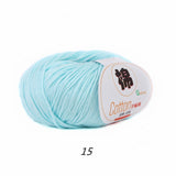 2 balls of 100% Cotton Sport Weight Yarn in 28 Colors