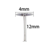 100 Stainless Earring Posts with 3-8 mm ( in) Flat Glue-On Base