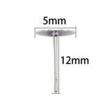 100 Stainless Earring Posts with 3-8 mm ( in) Flat Glue-On Base
