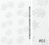 Single Sheet of 3D Raised Design Decals