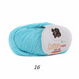 2 balls of 100% Cotton Sport Weight Yarn in 28 Colors