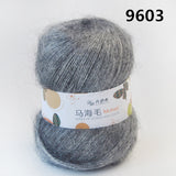 Fluffy Sport Weight Mohair/Acrylic  Yarn with Excellent Yardage