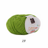 2 balls of 100% Cotton Sport Weight Yarn in 28 Colors
