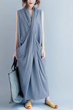 Loosely Draped Rayon Maxi Dress