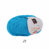 2 balls of 100% Cotton Sport Weight Yarn in 28 Colors