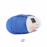2 balls of 100% Cotton Sport Weight Yarn in 28 Colors