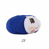 2 balls of 100% Cotton Sport Weight Yarn in 28 Colors