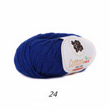 2 balls of 100% Cotton Sport Weight Yarn in 28 Colors