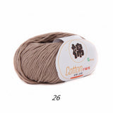 2 balls of 100% Cotton Sport Weight Yarn in 28 Colors