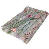 Floral Embroidered Sheer Tulle Fabric