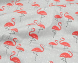Flamingo Print 100% Cotton Broadcloth
