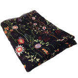 Floral Embroidered Sheer Tulle Fabric