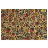 Printed Natural Cork Fabric 35" x 54"  (90 x 135cm) Piece 0.5mm thick