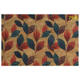 Printed Natural Cork Fabric 35" x 54"  (90 x 135cm) Piece 0.5mm thick