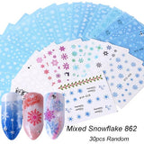 Water Transfer Nail Decal Collection of up to 40 Sheets in Your Choice of Several Themes