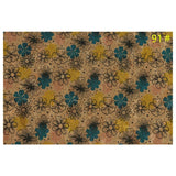 Printed Natural Cork Fabric 35" x 54"  (90 x 135cm) Piece 0.5mm thick
