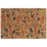 Printed Natural Cork Fabric 35" x 54"  (90 x 135cm) Piece 0.5mm thick
