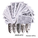 Water Transfer Nail Decal Collection of up to 40 Sheets in Your Choice of Several Themes
