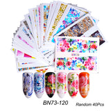 Water Transfer Nail Decal Collection of up to 40 Sheets in Your Choice of Several Themes