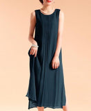 Sleeveless Lined Cotton Dress, Sizes 2-16
