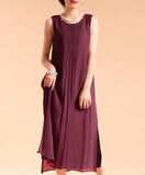 Sleeveless Lined Cotton Dress, Sizes 2-16