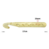 Jumbo Transparent Acrylic Crochet Hook in  Your Choice of Sizes US P-X (12mm - 25mm)