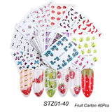 Water Transfer Nail Decal Collection of up to 40 Sheets in Your Choice of Several Themes