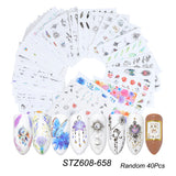 Water Transfer Nail Decal Collection of up to 40 Sheets in Your Choice of Several Themes