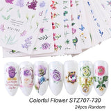 Water Transfer Nail Decal Collection of up to 40 Sheets in Your Choice of Several Themes