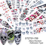 Water Transfer Nail Decal Collection of up to 40 Sheets in Your Choice of Several Themes