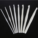 Set of 8 Plastic Crochet Hooks Sized  3mm To 10mm