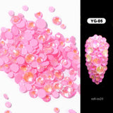 Glow in the Dark  Rhinestone Nail Art