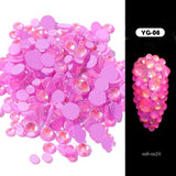 Glow in the Dark  Rhinestone Nail Art