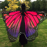 Butterfly Peacock Owl Print Chiffon Beach Wrap Cape