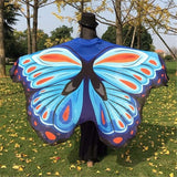 Butterfly Peacock Owl Print Chiffon Beach Wrap Cape