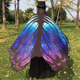 Butterfly Peacock Owl Print Chiffon Beach Wrap Cape