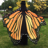 Butterfly Peacock Owl Print Chiffon Beach Wrap Cape