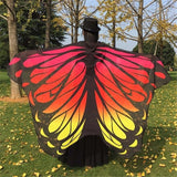 Butterfly Peacock Owl Print Chiffon Beach Wrap Cape