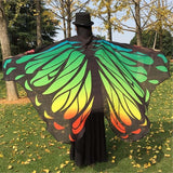 Butterfly Peacock Owl Print Chiffon Beach Wrap Cape
