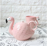 Ceramic Flamingo Tea set - Tea for Two on the Lanai